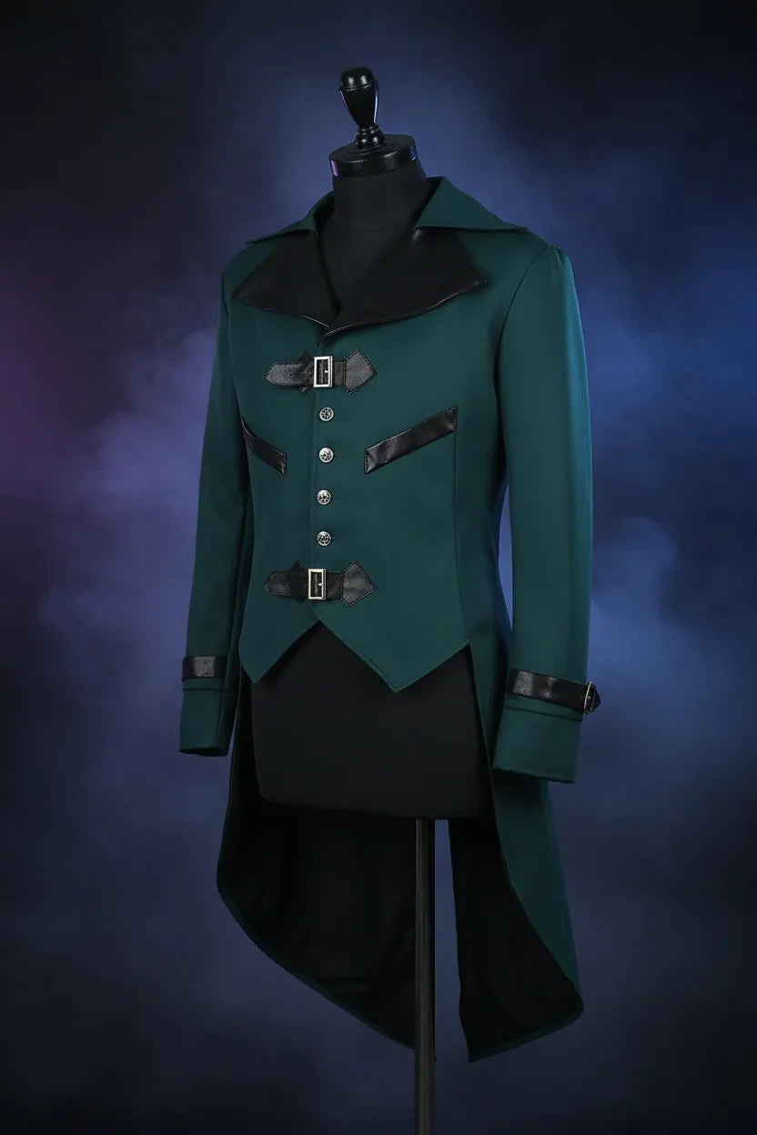 Wiccan Dovetail Coat - Sorceress Sanctuary Blue / S-Blue / M-Blue / L-Blue / XL-Blue / XXL