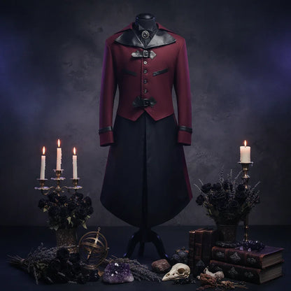 Wiccan Dovetail Coat - Sorceress Sanctuary Blue / S-Blue / M-Blue / L-Blue / XL-Blue / XXL
