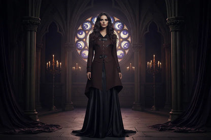 Wiccan Dovetail Coat - Sorceress Sanctuary Blue / S-Blue / M-Blue / L-Blue / XL-Blue / XXL