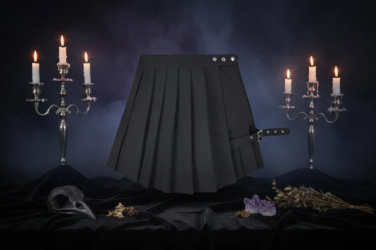 Wiccan High Skirt - Sorceress Sanctuary Black / S-Black / M-Black / L-Black / XL