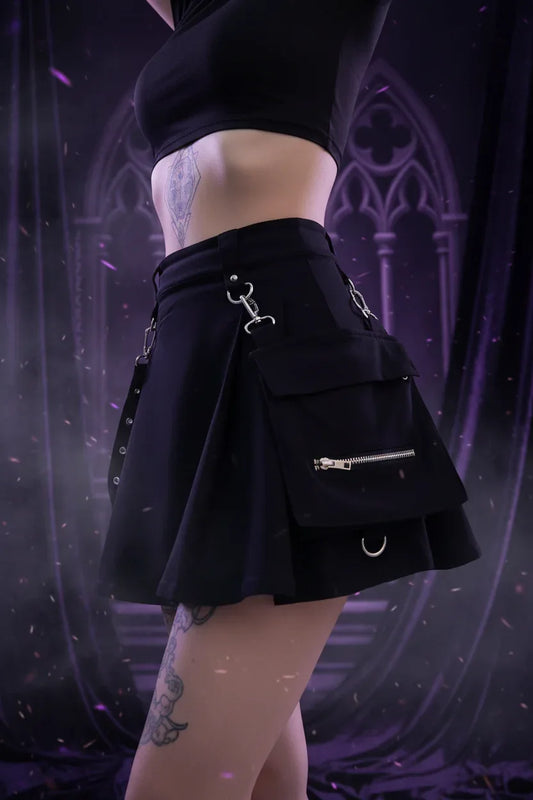 Wiccan High Skirt - Sorceress Sanctuary Black / S-Black / M-Black / L-Black / XL