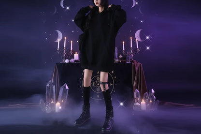 Wiccan Hollow Hoodie - Sorceress Sanctuary Black / M-Black / L-Black / XL-GRAY / M-GRAY / L