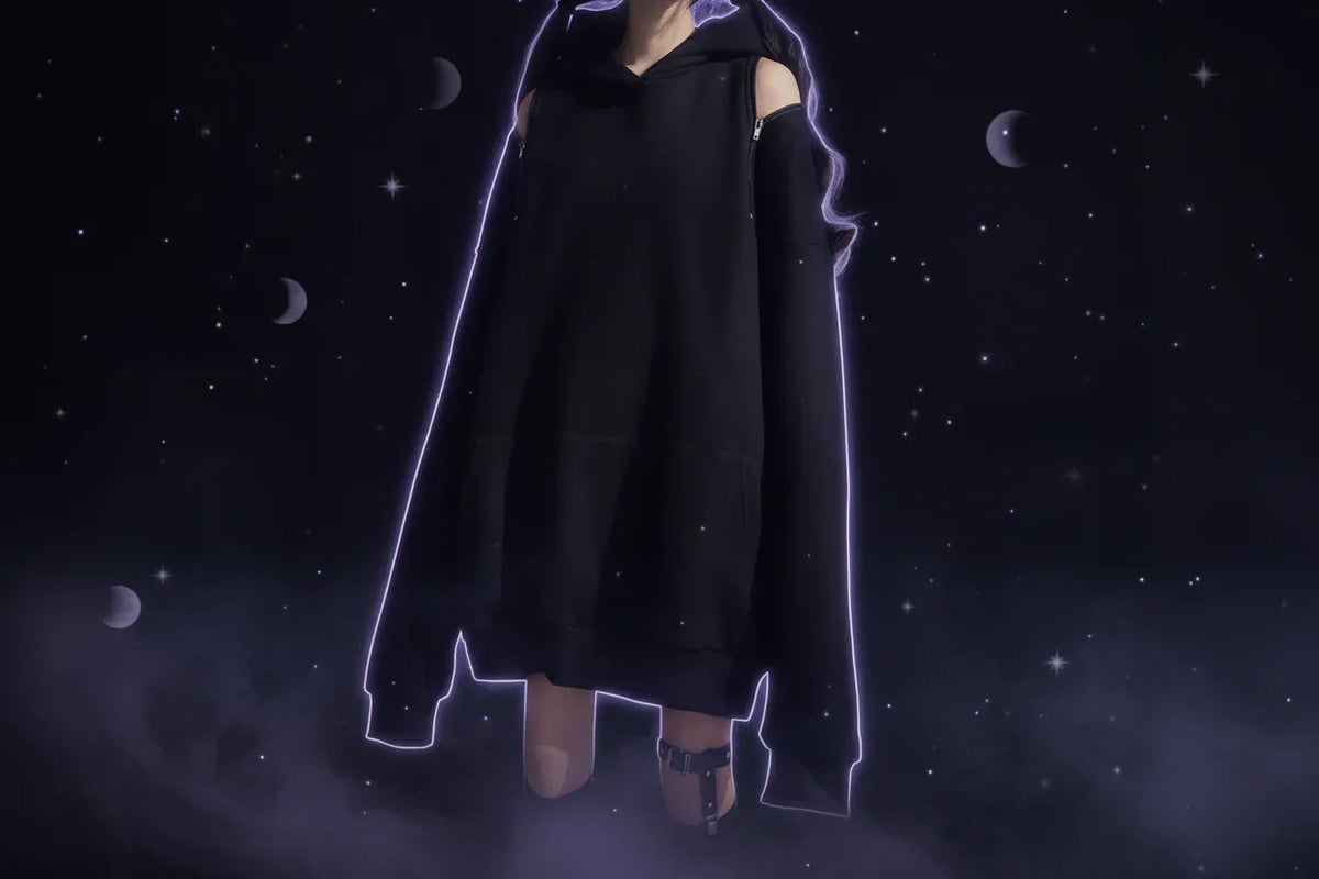 Wiccan Hollow Hoodie - Sorceress Sanctuary Black / M-Black / L-Black / XL-GRAY / M-GRAY / L