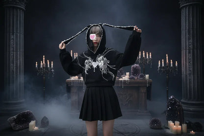 Wiccan Hoodie - Sorceress Sanctuary Black / L-Black / M-Black / S