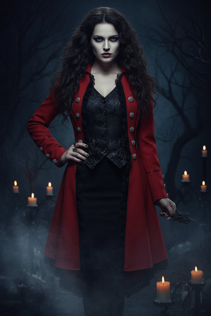 Wiccan Lace Jacket - Sorceress Sanctuary Black / S-Black / M-Black / L-Black / XL-Black / XXL