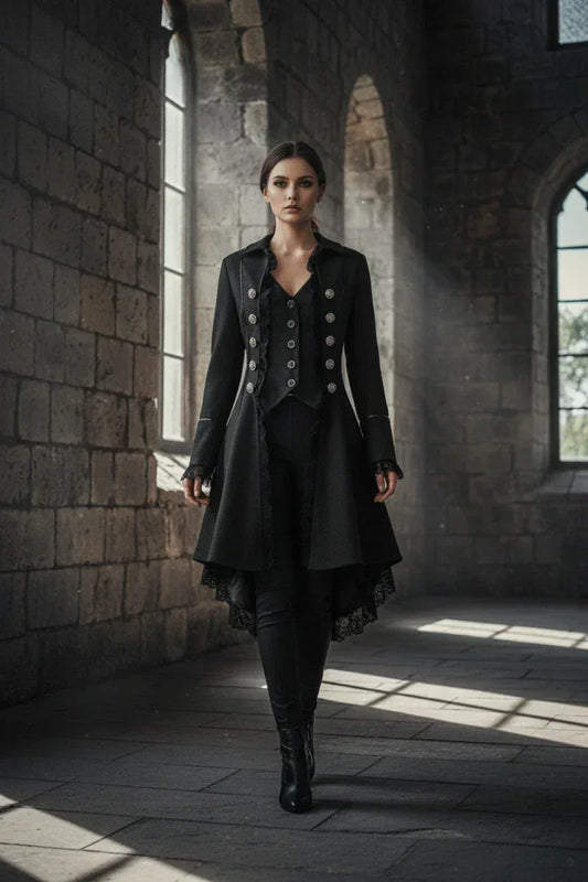 Wiccan Lace Jacket - Sorceress Sanctuary Black / S-Black / M-Black / L-Black / XL-Black / XXL