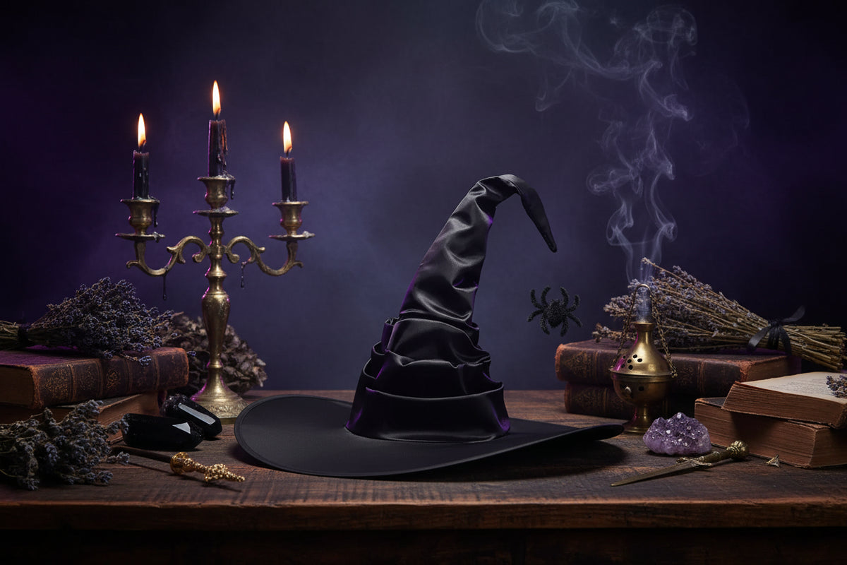 Wicked Witch Hat - Sorceress Sanctuary Spider style / Free size-Batwing style / Free size-Basic model / Free size