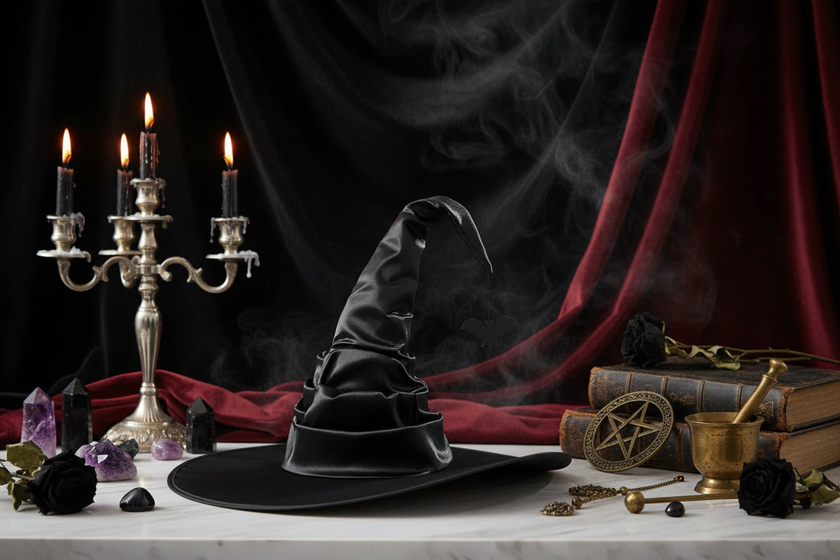 Wicked Witch Hat - Sorceress Sanctuary Spider style / Free size-Batwing style / Free size-Basic model / Free size