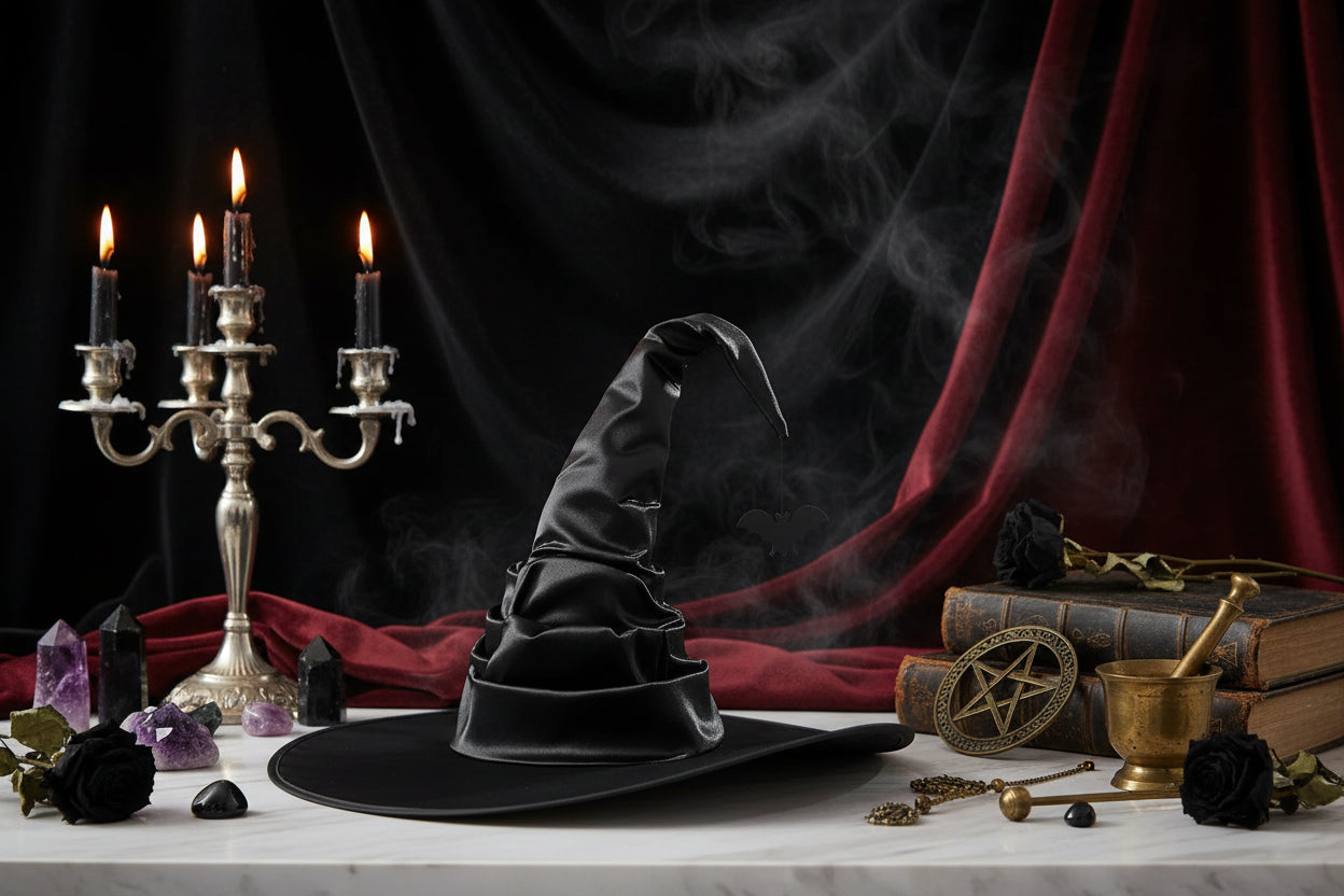 Wicked Witch Hat - Sorceress Sanctuary Spider style / Free size-Batwing style / Free size-Basic model / Free size