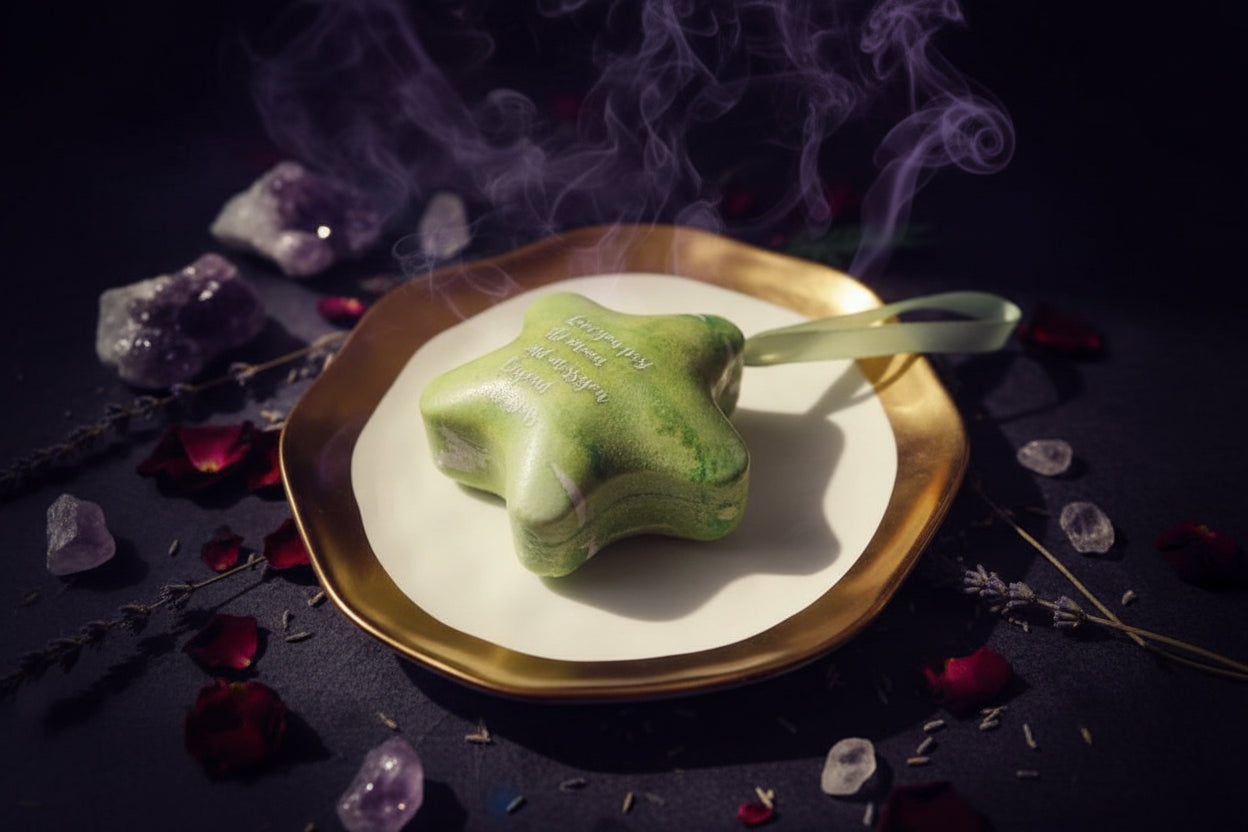 Wish Star Tin - Sorceress Sanctuary Aurora-Blue-Red-Apple Green-Marble