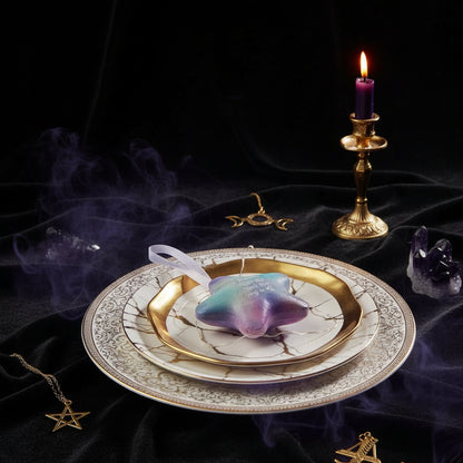 Wish Star Tin - Sorceress Sanctuary Aurora-Blue-Red-Apple Green-Marble