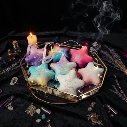 Wish Star Tin - Sorceress Sanctuary Aurora-Blue-Red-Apple Green-Marble