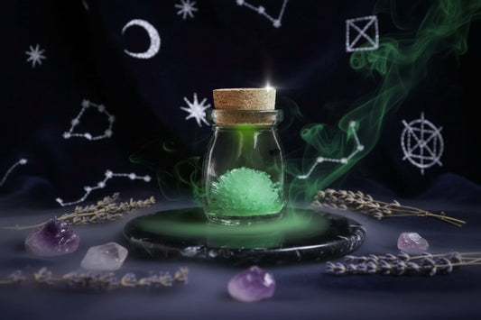 Wishing Crystal Bottles - Sorceress Sanctuary Purple-Blue-Red-Yellow-Green
