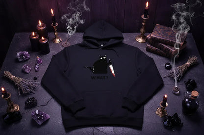 Witch Cat Hoodie - Sorceress Sanctuary Dark blue / S-Dark blue / M-Dark blue / L-Dark blue / XL-Dark blue / 2XL