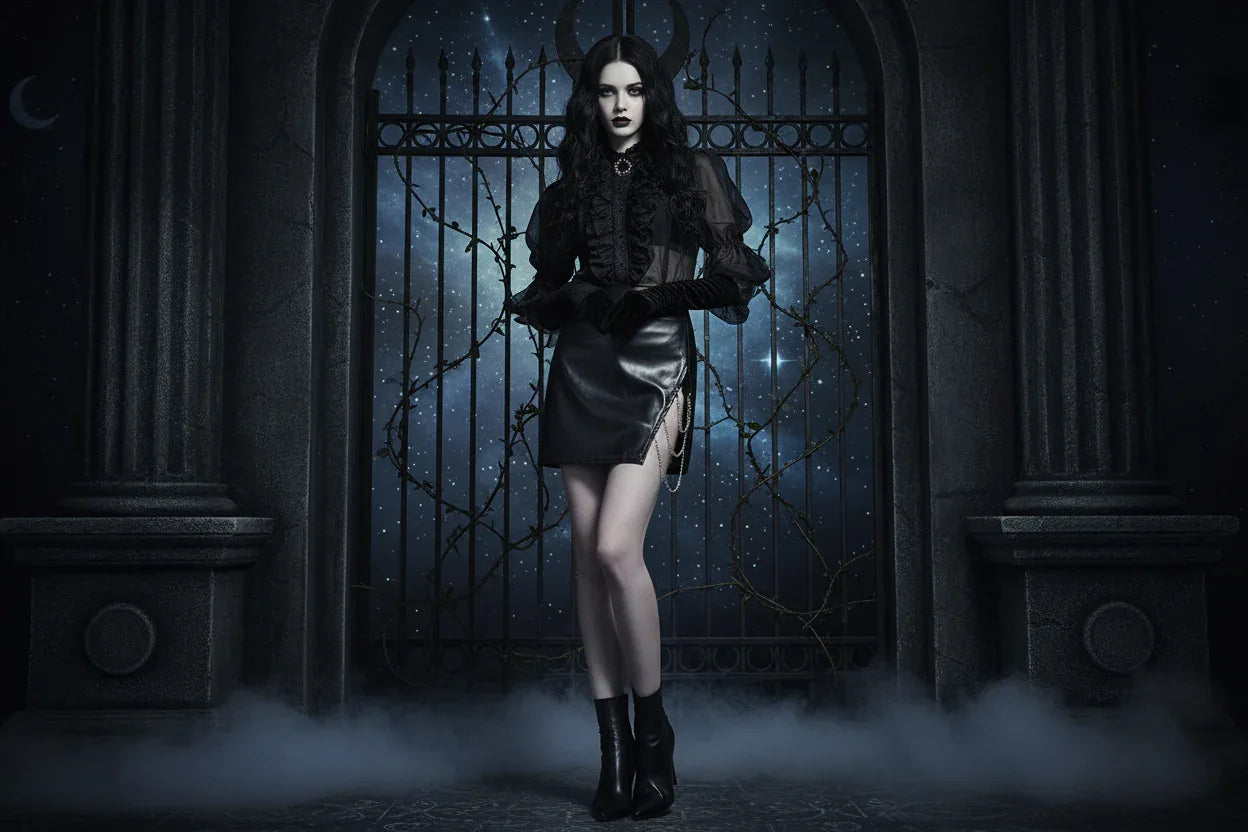 Witch Chain Skirt - Sorceress Sanctuary Black / L-Black / M-Black / S