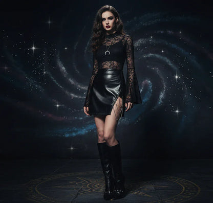Witch Chain Skirt - Sorceress Sanctuary Black / L-Black / M-Black / S