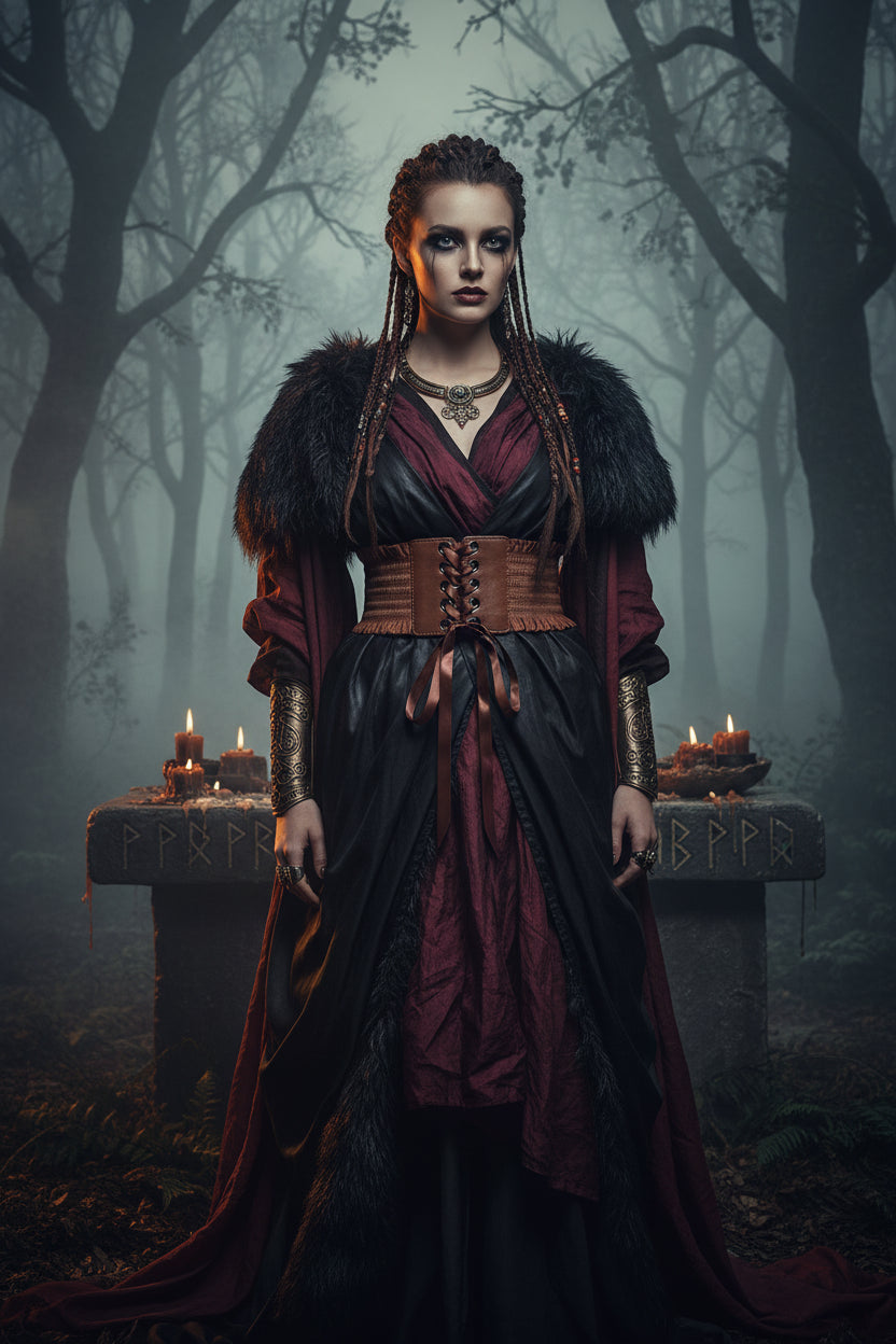 Gothic Steam Punk Lolita Corset Dress with Belt Sorceress Sanctuary