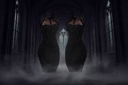 Witch Glimmer Dress - Sorceress Sanctuary Black / S-Black / M-Black / L-Black / XL-Black / XXL