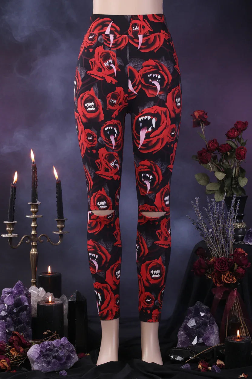 Witch Gothic Leggings - Sorceress Sanctuary S / Black-M / Black-L / Black