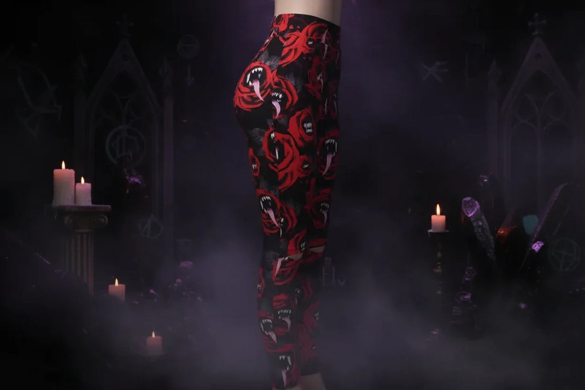 Witch Gothic Leggings - Sorceress Sanctuary S / Black-M / Black-L / Black