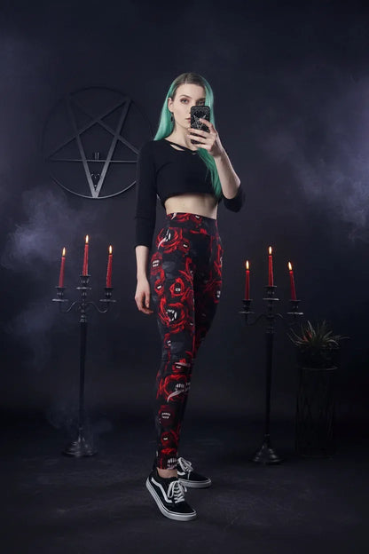 Witch Gothic Leggings - Sorceress Sanctuary S / Black-M / Black-L / Black