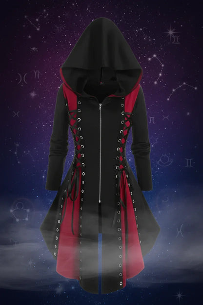 Witch Hooded Dress - Sorceress Sanctuary Black / S-Black / M-Black / L-Black / XL-Black / XXL