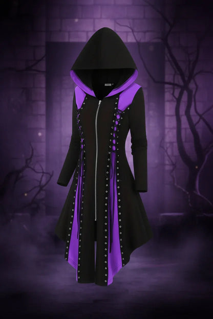 Witch Hooded Dress - Sorceress Sanctuary Black / S-Black / M-Black / L-Black / XL-Black / XXL