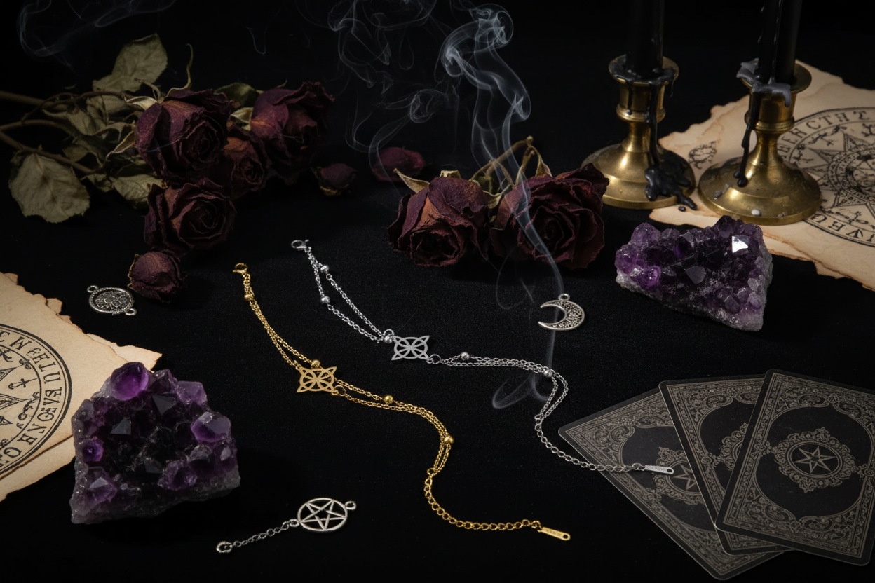 Witch Knot Anklet - Sorceress Sanctuary Gold Color