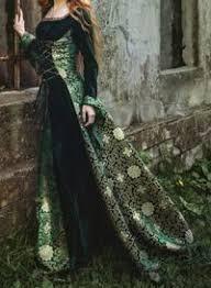 Witch Medieval Gown - Sorceress Sanctuary Green / M