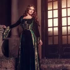 Witch Medieval Gown - Sorceress Sanctuary Green / M