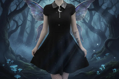 Witch Moon Dress - Sorceress Sanctuary Black / S-Black / M