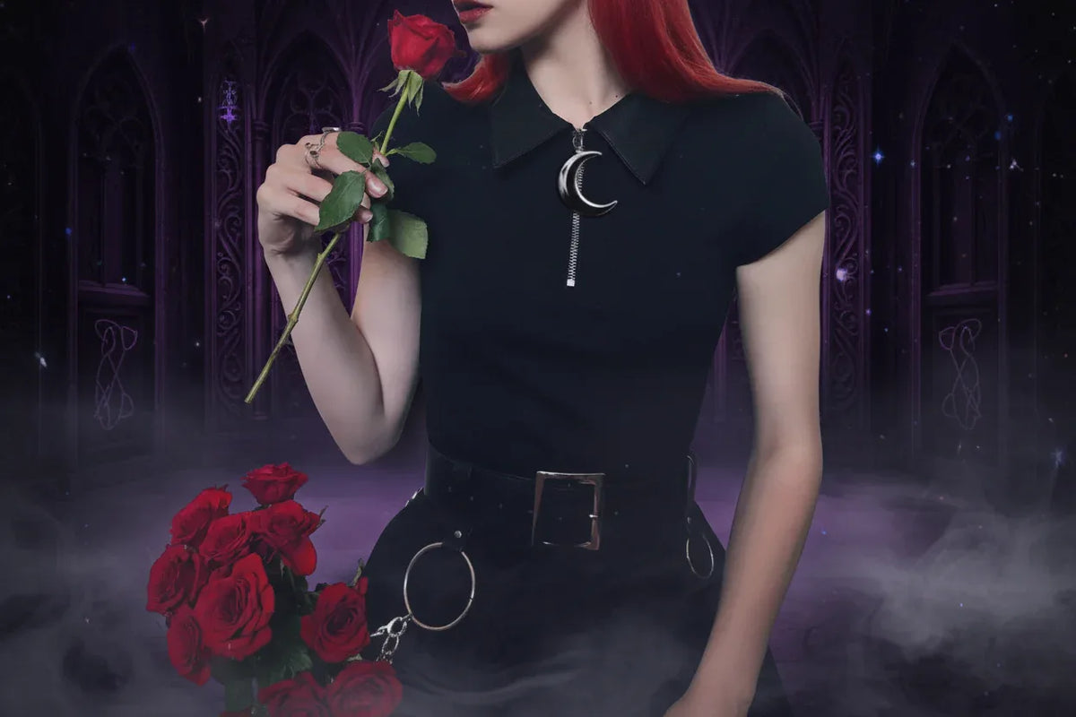 Witch Moon Dress - Sorceress Sanctuary Black / S-Black / M