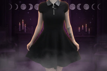 Witch Moon Dress - Sorceress Sanctuary Black / S-Black / M
