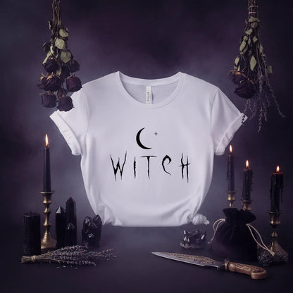 Witch Moon T-Shirt - Sorceress Sanctuary Black / S-Black / M-Black / L-Black / XL-Black / 2XL