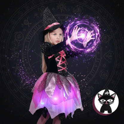 Witch Princess Dress - Sorceress Sanctuary Black / 100cm-Black / 110cm-Black / 120cm-Black / 130cm-Black / 140cm