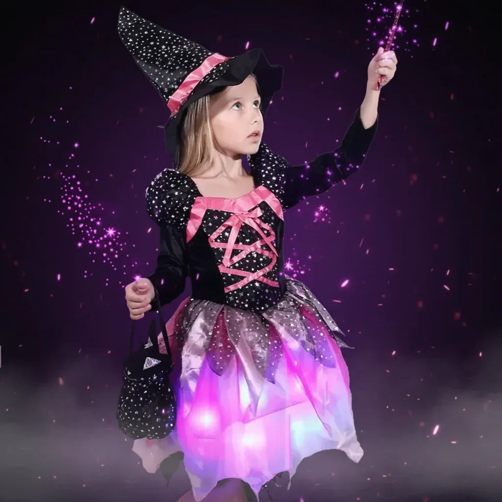 Witch Princess Dress - Sorceress Sanctuary Black / 100cm-Black / 110cm-Black / 120cm-Black / 130cm-Black / 140cm