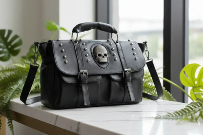 Witchy Skull Handbag - Sorceress Sanctuary Black