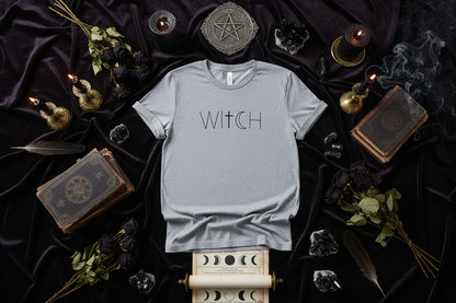 Witch Tee - Sorceress Sanctuary Grey / S-Grey / M-Grey / L-Grey / XL-Grey / XXL
