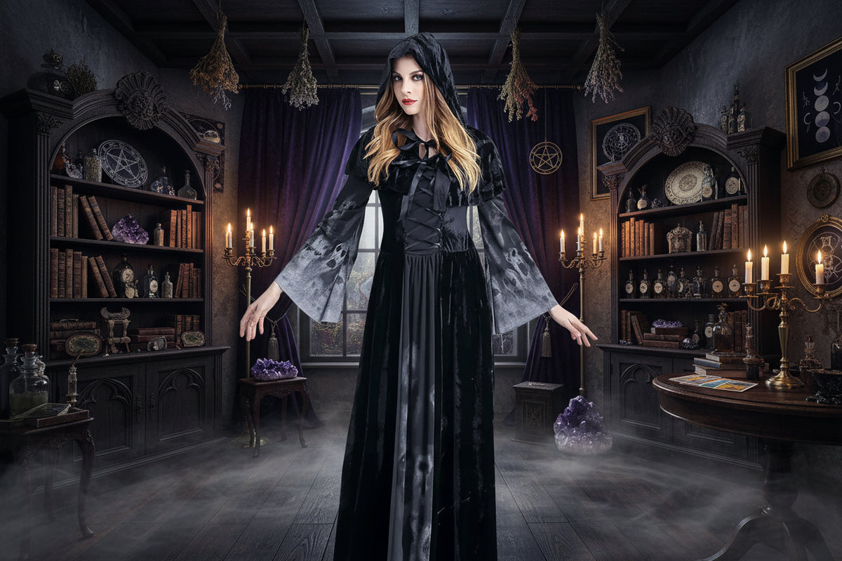 Witch Vampire Dress - Sorceress Sanctuary Clothing / S-Clothing / M-Clothing / L-Clothing / XL-Clothing / XXL