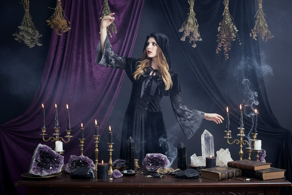Witch Vampire Dress - Sorceress Sanctuary Clothing / S-Clothing / M-Clothing / L-Clothing / XL-Clothing / XXL