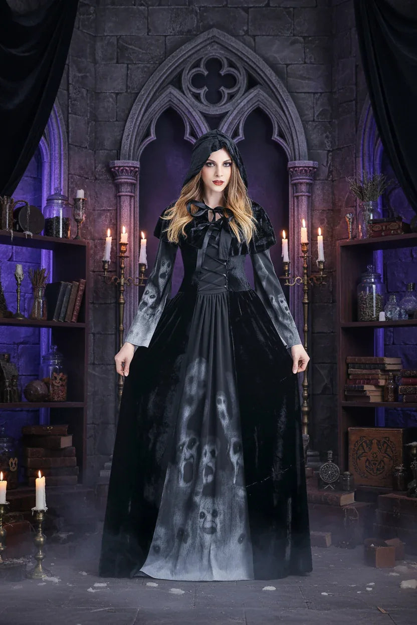 Witch Vampire Dress - Sorceress Sanctuary Clothing / S-Clothing / M-Clothing / L-Clothing / XL-Clothing / XXL