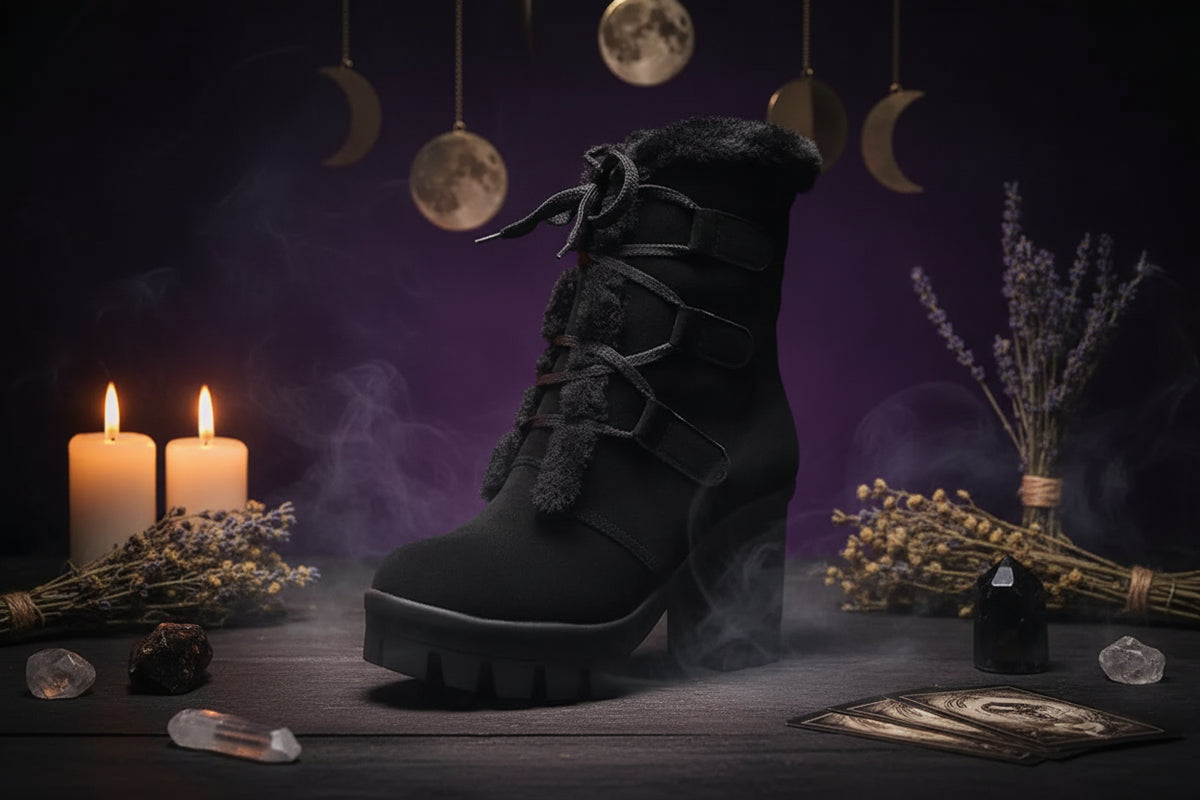 Witch Winter Boots - Sorceress Sanctuary Yellow / 34-Yellow / 35-Yellow / 36-Yellow / 37-Yellow / 38