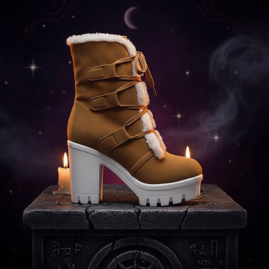 Witch Winter Boots - Sorceress Sanctuary Yellow / 34-Yellow / 35-Yellow / 36-Yellow / 37-Yellow / 38