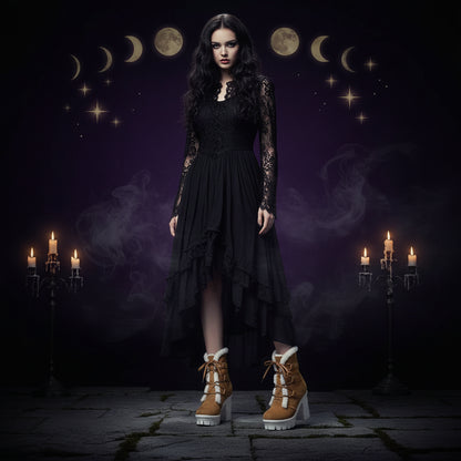 Witch Winter Boots - Sorceress Sanctuary Yellow / 34-Yellow / 35-Yellow / 36-Yellow / 37-Yellow / 38