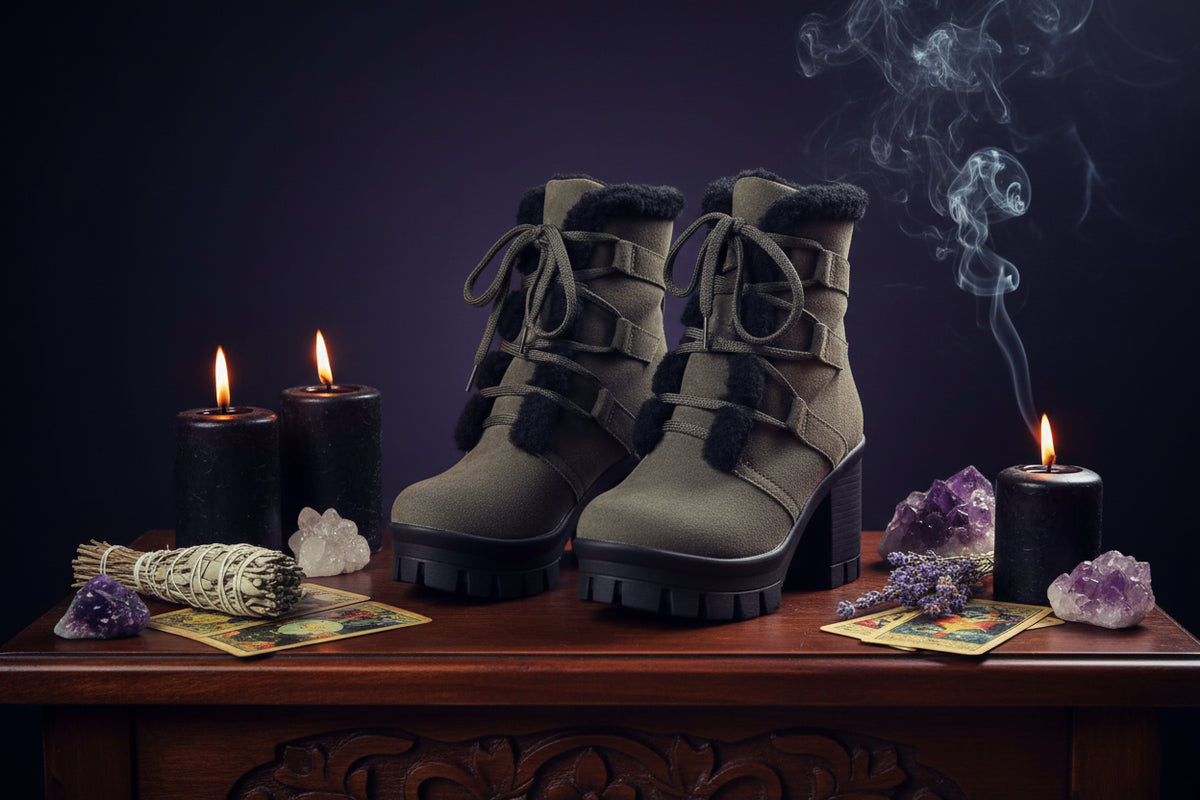 Witch Winter Boots - Sorceress Sanctuary Yellow / 34-Yellow / 35-Yellow / 36-Yellow / 37-Yellow / 38