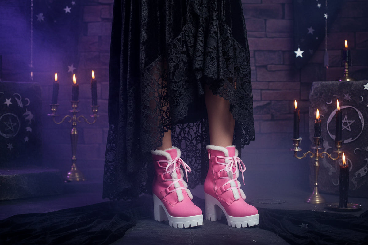 Witch Winter Boots - Sorceress Sanctuary Yellow / 34-Yellow / 35-Yellow / 36-Yellow / 37-Yellow / 38