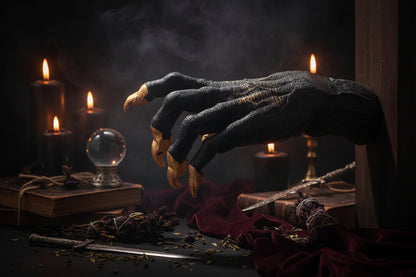 Witch's Claw - Sorceress Sanctuary Small black 15cm65212035-Black gold trumpet 15cm65212035A-Black gold 16*11*28