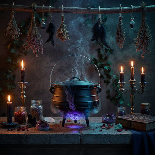 Witch's Tripod Cauldron Sorceress Sanctuary