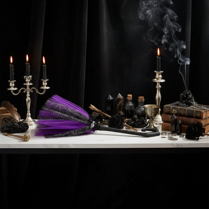 Witchcraft Magic Broomstick - Sorceress Sanctuary Purple 1-Purple 2-Orange 1-Purple 3-Orange 2