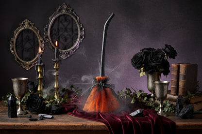 Witchcraft Magic Broomstick - Sorceress Sanctuary Purple 1-Purple 2-Orange 1-Purple 3-Orange 2